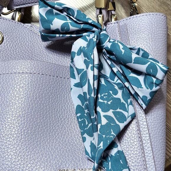 Steve Madden Lavender Pebbled Faux Leather Handbag Crossbody Bag - Picture 10 of 13